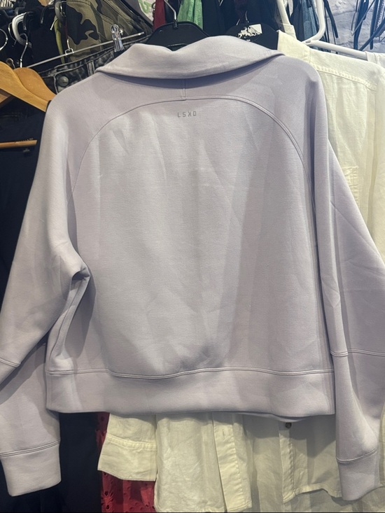 24. LSKD • $110 Elevate SoftTouch 1/2 Zip Sweater - light purple PTP 25” ++ - Picture 6 of 6